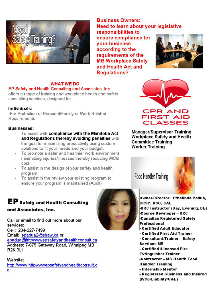 EP Safety and Health Consulting Associate Inc.